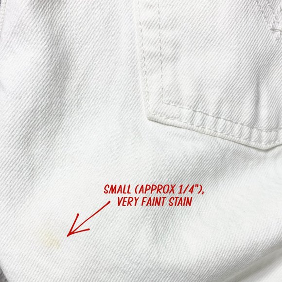 Levi’s Wedgie Icon Fit Distressed Vintage Chalk Off White Ankle Jeans Size 25 - Picture 12 of 13